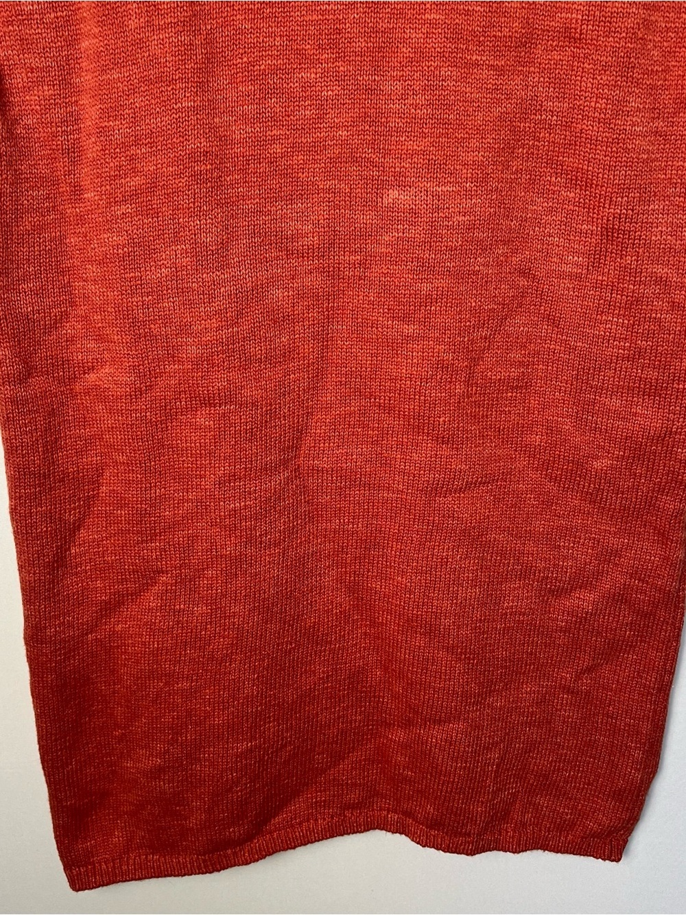Free People Beach Women’s Orange Knit Sleeveless Mini Dress Small Linen Cotton - Picture 3 of 7